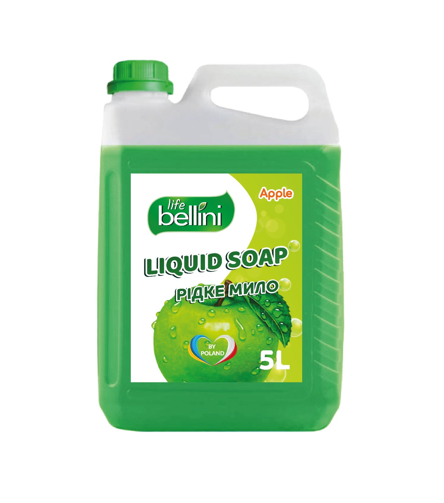 Рідке мило з ароматом зеленого яблука ТМ "BELLINI LIFE", 5 л